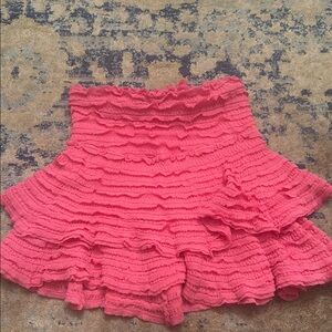 Ruffled hot pink Skirt